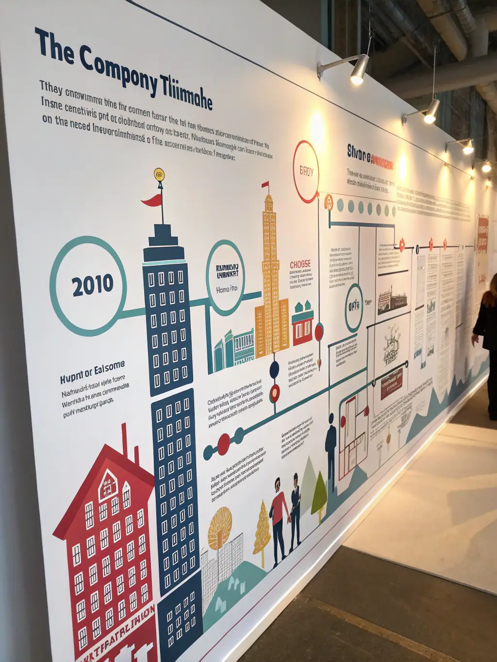 A timeline graphic showing Starsong Capital's 10-year journey, highlighting key milestones and successful partnerships with small businesses.